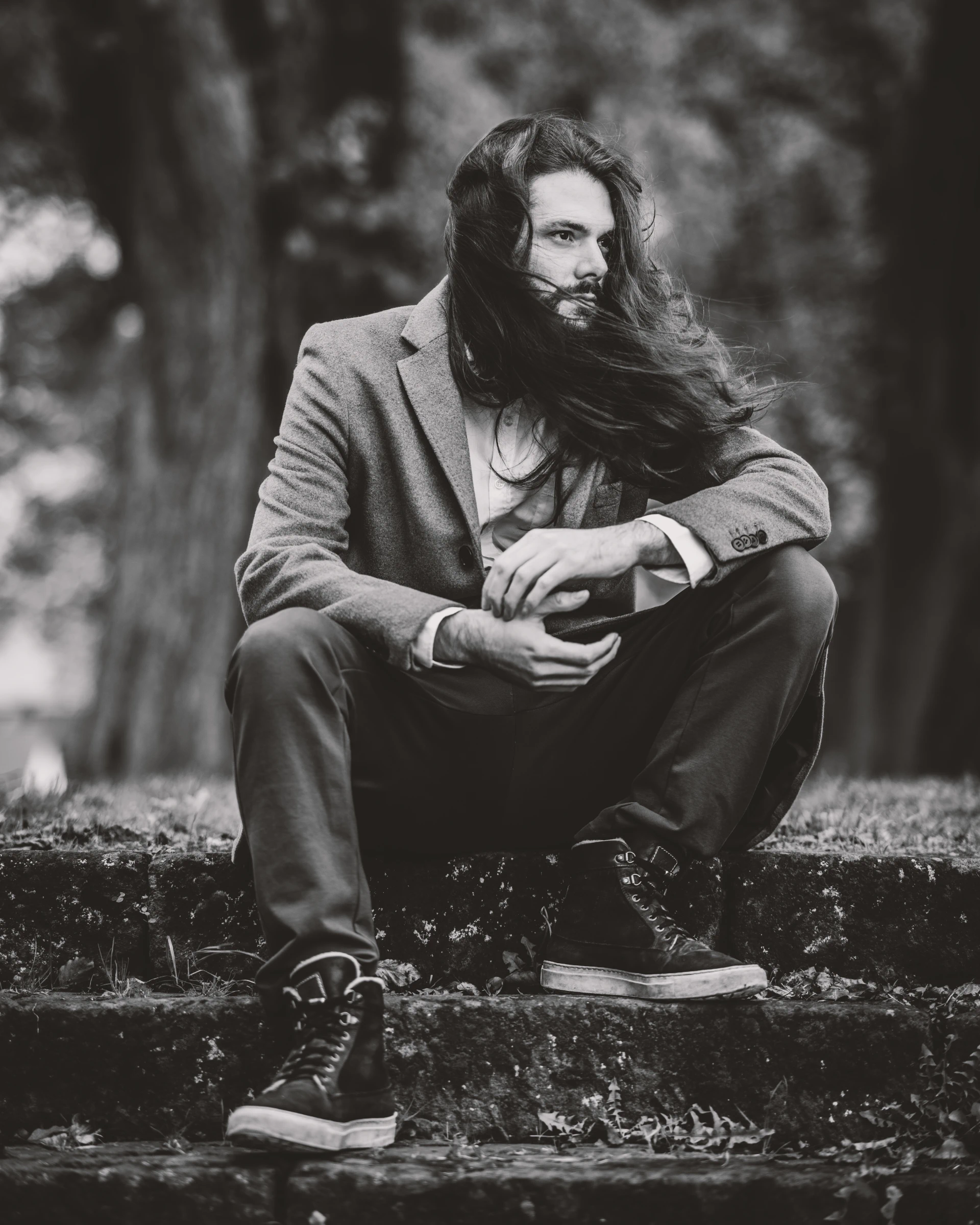 Individuelles Schwarzweiß-Portrait